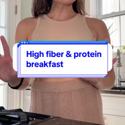High Fiber, High Protein Breakfast Using Beans