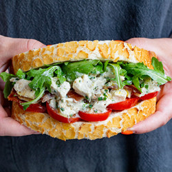 Mustardy Chicken &amp; Bacon Sandwich Filler