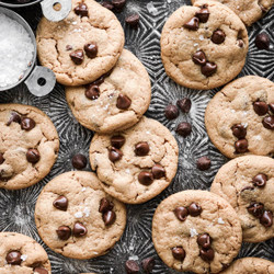 High Altitude Flourless Peanut Butter Chocolate Chip Cookies (gf)