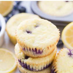 Keto Muffins With Lemon &amp; Blueberries