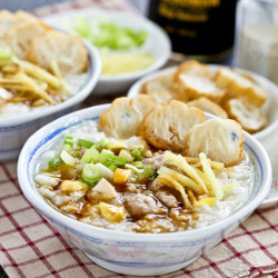 Minced Pork And Salted Egg Congee