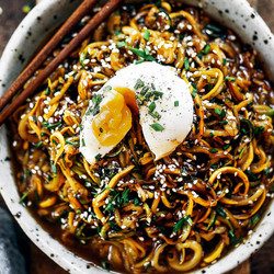 Asian Zucchini Noodle Bowl