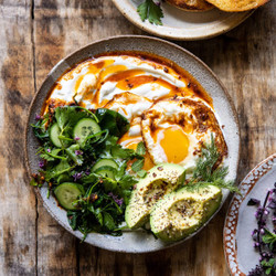 Turkish Eggs With Chile Butter And Whipped Feta