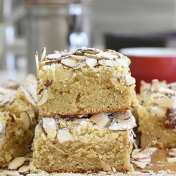 Almond Croissant Cake Bars