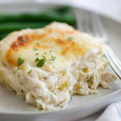 Chicken Lasagna With Green Chile And Cheese