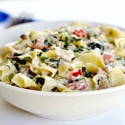 Chicken Bacon Ranch Pasta Salad
