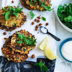 Carrot, Fennel And Feta Fritters