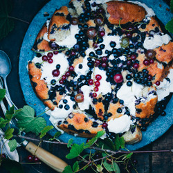 Shattered Blueberry Yogurt Cake