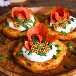 Smoked Salmon Potato Cakes