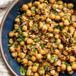 Seared Lemon &amp; Sumac Marinated Chickpeas