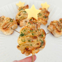 Ham And Cheese Puff Pastry Christmas Trees
