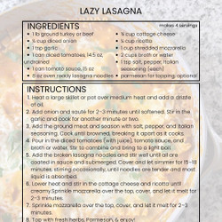 Lazy Lasagna