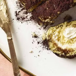 Almond-espresso Buche De Noel