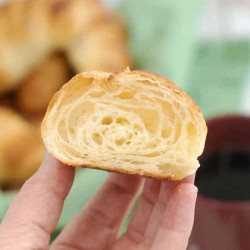 Overnight Sourdough Croissants