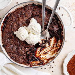 Brown Butter Hot Fudge Cake