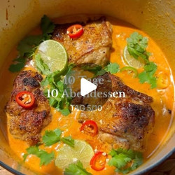 Rotes Limetten Kokos Curry