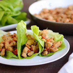 Cashew Chicken Lettuce Wraps
