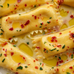 Roasted Garlic &amp; Whipped Ricotta Agnolotti