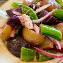 Lemon-garlic Potato Salad With Snap Peas And Feta