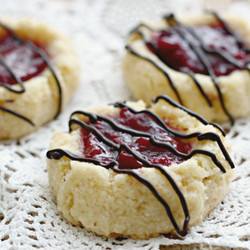 Raspberry Thumbprints, Thm S, Keto, Sugar-free, Gluten-free