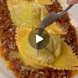 Cappellacci With Swiss Chard, Ricotta, And Bolognese Ragu
