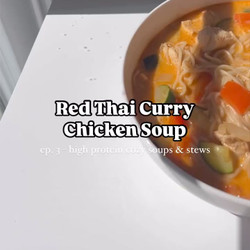 Thai-inspired Red Curry Chicken Noodle Soup