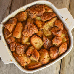 Leftover Donut Bread Pudding