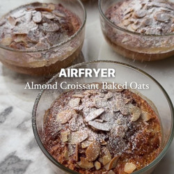 Airfryer Almond Croissant Baked Oats