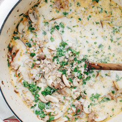 Creamy Sausage, Mushroom And Wild Rice Soup