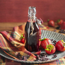 Strawberry Hibiscus Syrup