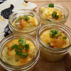 Pressure Cooker Frosted Egg Cupcakes (frittata)