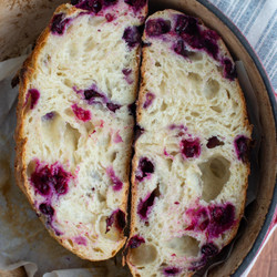 Blueberry Lemon Sourdough Bread