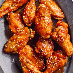 Spicy Honey Butter Air Fryer Wings