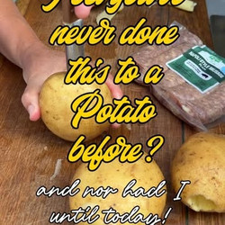 Baked Potato With Sausage