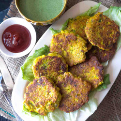 Vegan Zucchini Fritters With Chickpea Flour