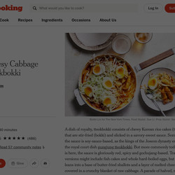 Cheesy Cabbage Tteokbokki