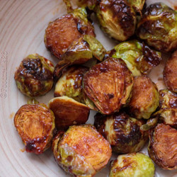 Air Fryer Sweet And Spicy Brussels Sprouts