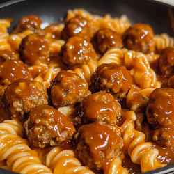 One-pot Smoky Bbq Meatball Pasta