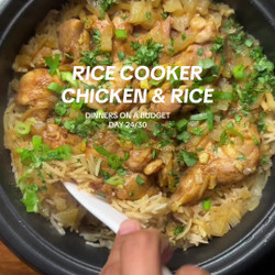 Rice Cooker Chicken &amp; Rice