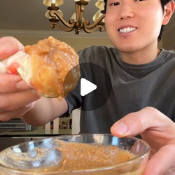 Peanut Sauce for rice paper rolls.