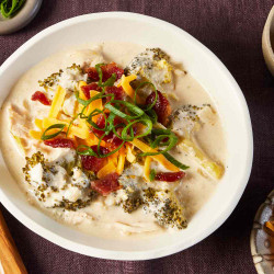 Slow-cooker Loaded Broccoli & Chicken Soup