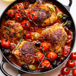 Chicken With Chorizo Rosemary And Olives