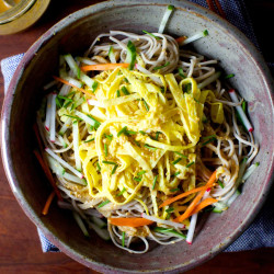 Sesame Soba And Ribboned Omelet Salad