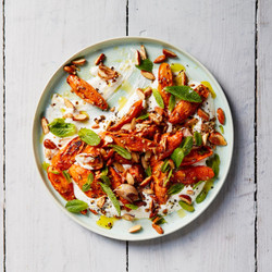 Roasted Carrots With Tahini Yoghurt