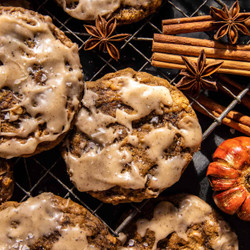 Vanilla Pumpkin Oatmeal Latte Cookies