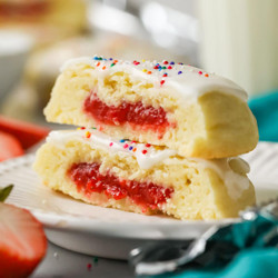 Strawberry Pop Tart Cookies