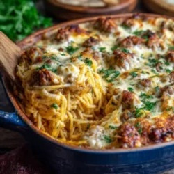 Tuscan Baked Spaghetti