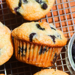 Sour Cream Blueberry Muffins