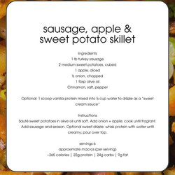 Sausage, Apple &amp; Sweet Potato Skillet