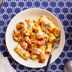 Shrimp Pasta With Preserved Lemon